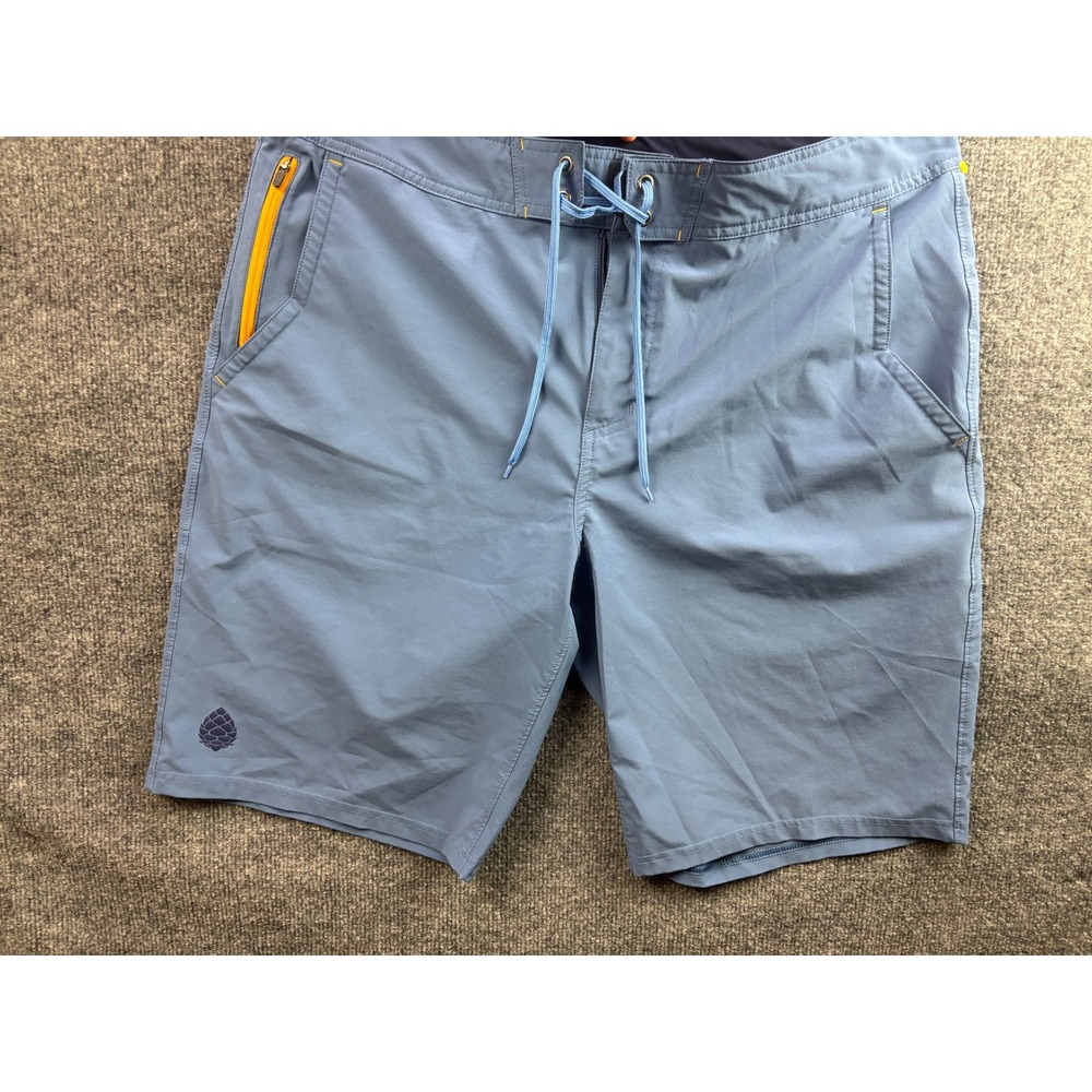 Stio Board Shorts Mens 36 Blue Eddyline Stretch Hybrid Water SS23PV1 67109